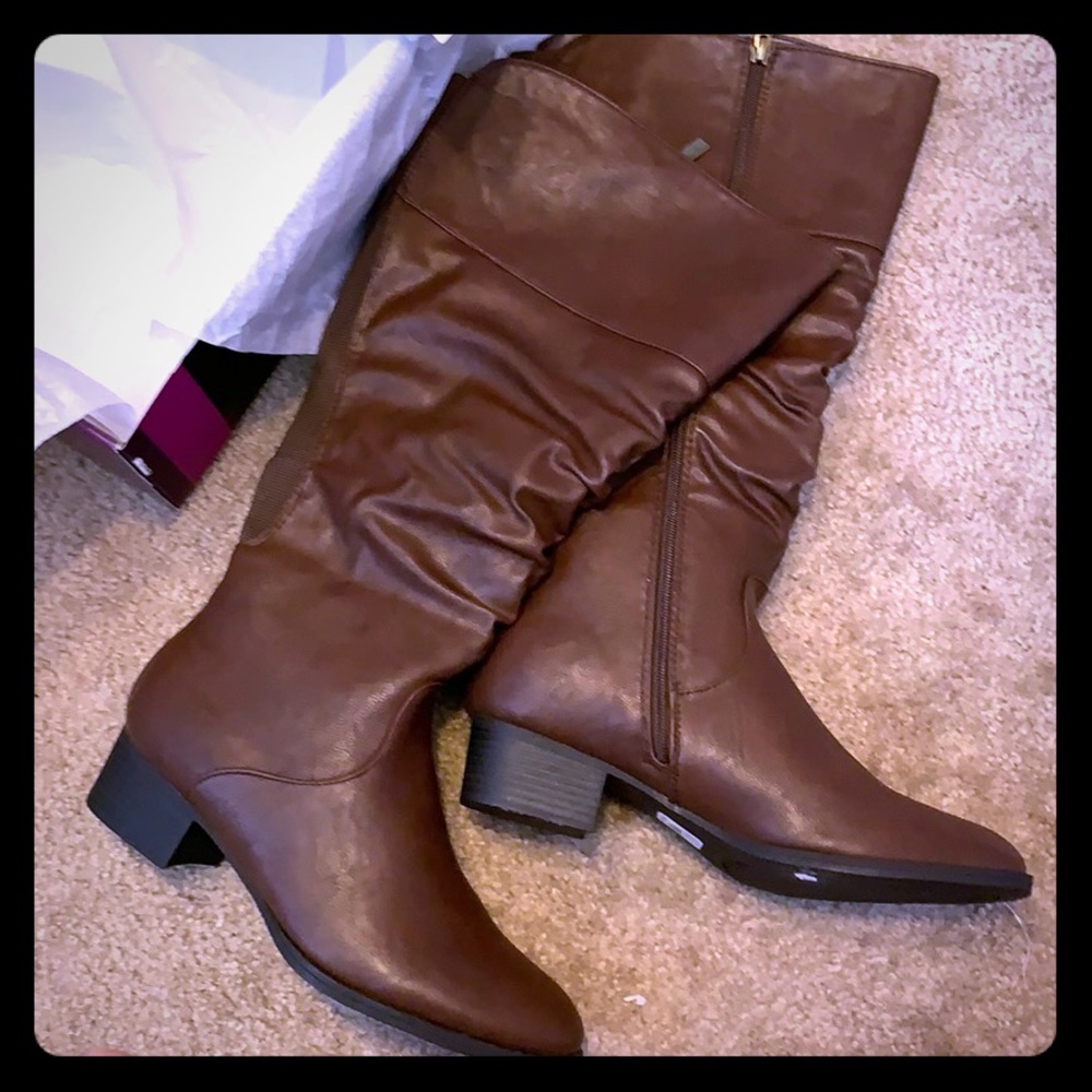 Lane Bryant brown boots